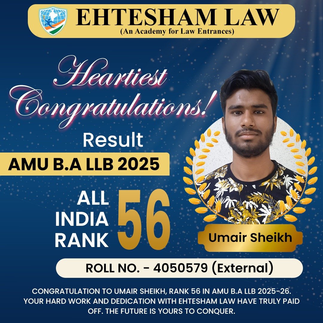 All india rank 05 in jamia millia islamia ballb of muslim regular