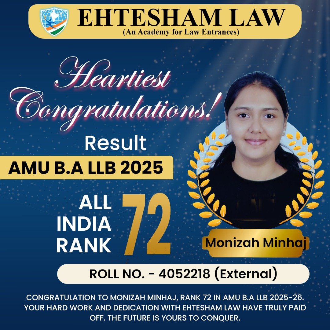 All india rank 05 in jamia millia islamia ballb of muslim regular