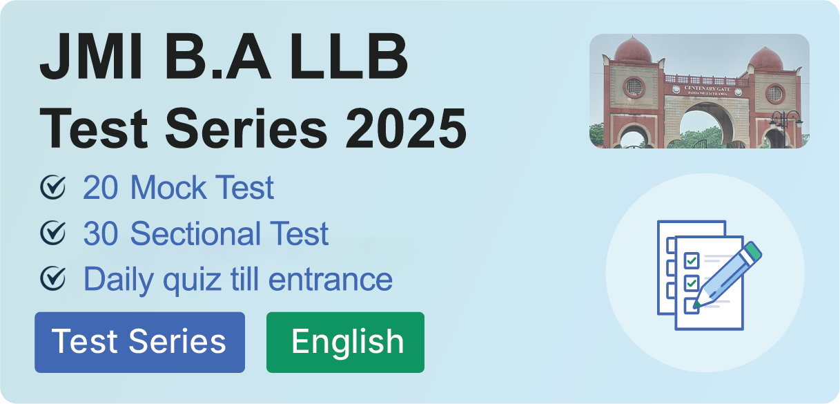 JMI B.A LLB Mock Test Series 2025