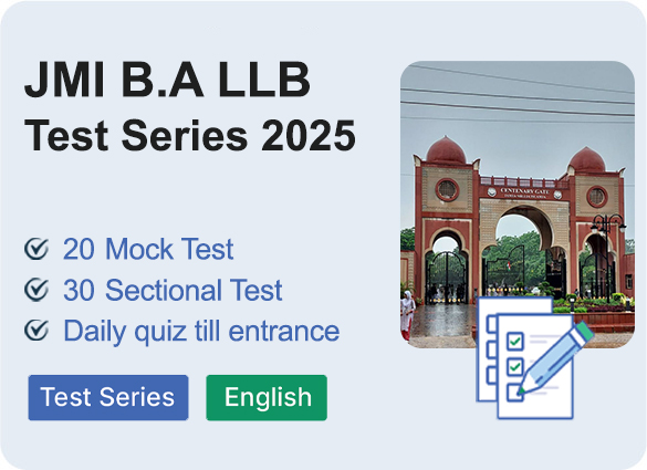 JMI B.A LLB Mock Test Series 2025